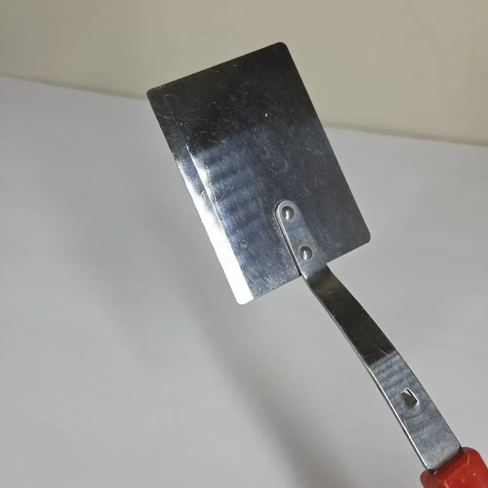 Vtg Quikut Red Stainless Steel Spatula Flipper Turner